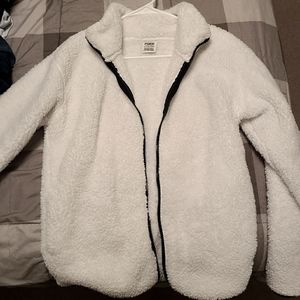 Victorias Secret Pink Sherpa Zip Up